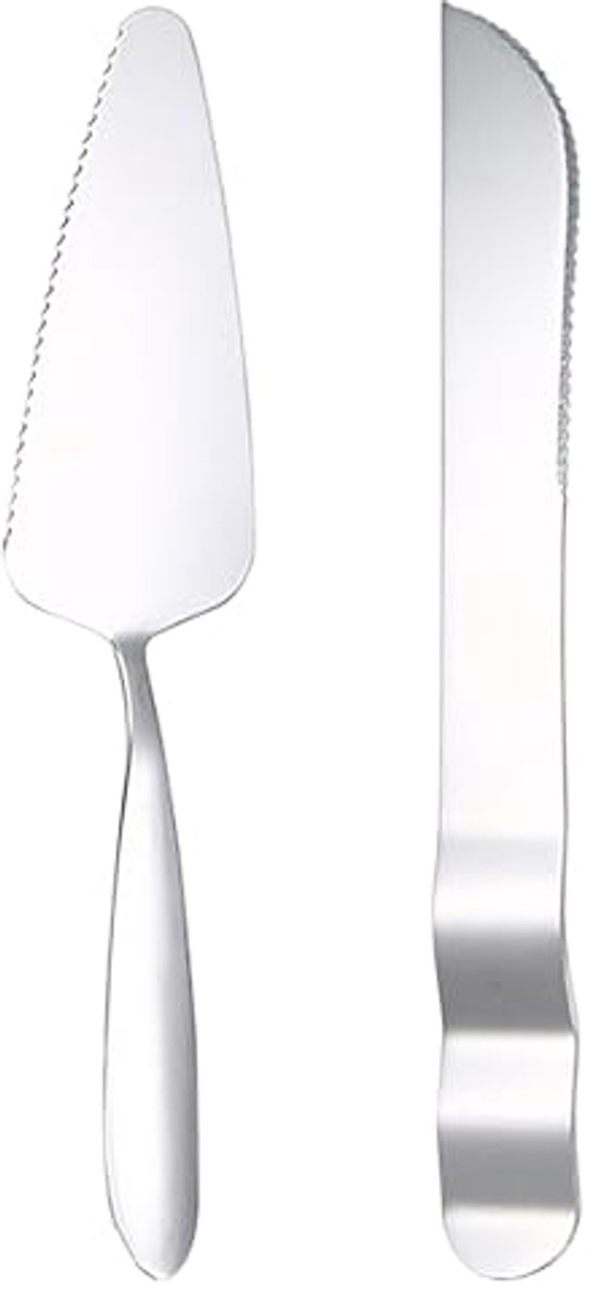 Stainless Steel Cake Server and Cutting Set - 20 cm Pizza and Lasagna Lift