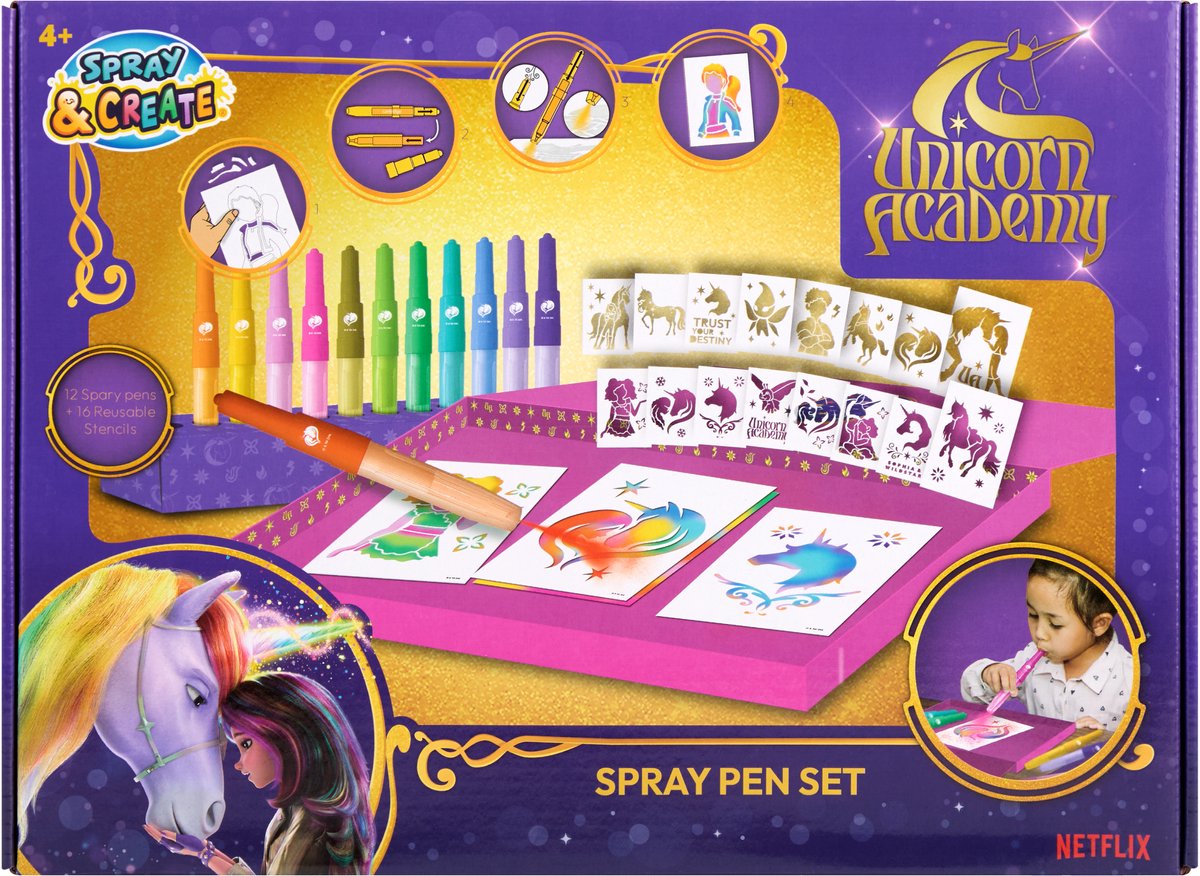 Unicorn Academy - Spray Pen Set Deluxe — cadeau in Spellen & Speelgoed - foto 2