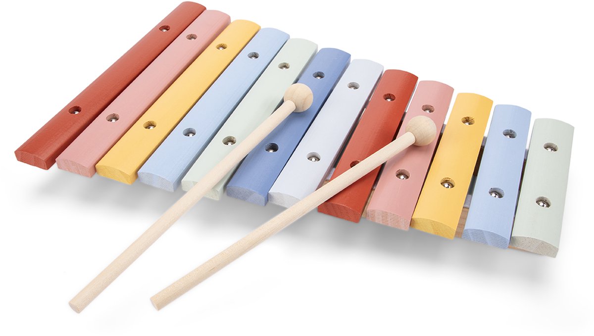 Woet® Houten Xylofoon Speelgoed - Kleurrijk Speelgoedinstrument met Muziekboekje en 2 Stokjes - Stimuleert Muzikale Ontwikkeling - Vanaf 2 Jaar — afbeelding 5