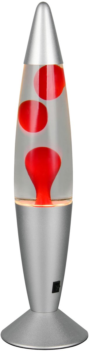 REALITY VESUV - Lava lamp - Transparant helder - incl. 1x SMD 21 W - rode lava