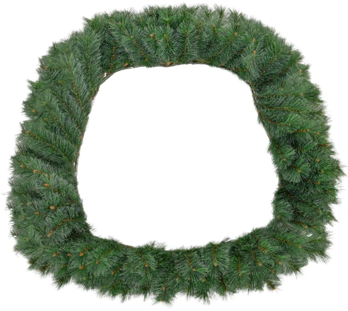 1,8 m Kunstmatige Kerstkrans - Bloemdecoratie met 160 Tips - Deurkrans - Kunstmatige Kerstkrans voor Deur - Kerstkransen - Christmas - Kerstmis - Krans - Kerstversiering - Groen