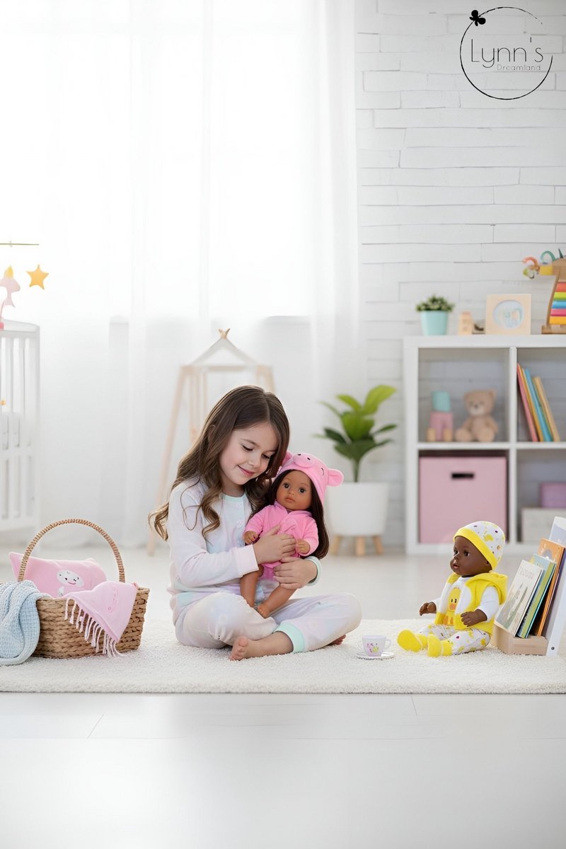 Poppenkleertjes voor babypop 43 cm - Gele eend set - In cadeauzakje - Poppenkleding geschikt voor o.a. Baby Born pop — afbeelding 2
