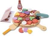 Woet® Houten Pizza Speelset met 21 Toppings - Vanaf 2 Jaar