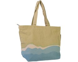 Strandtas - Shopper - Sandy Shore - Duurzame Tas - Gerecycled Katoen - Origineel cadeau