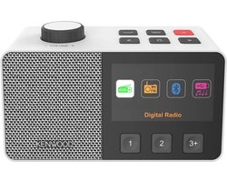 Kenwood CR-M70DAB Seniorenradio met groot 4,3-inch kleurendisplay en eenvoudige bediening - Wit