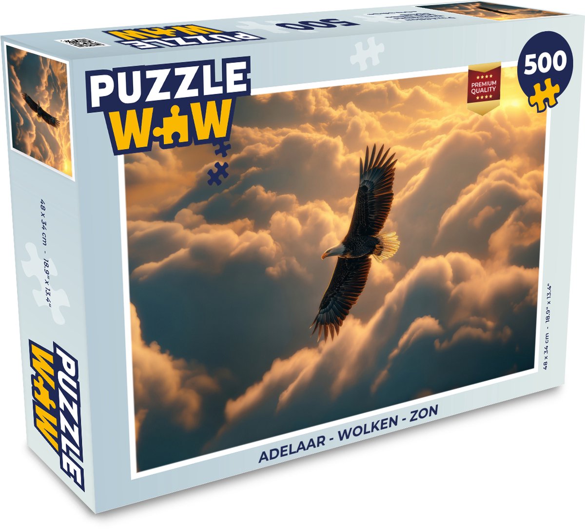 Adelaar - Wolken - Zon