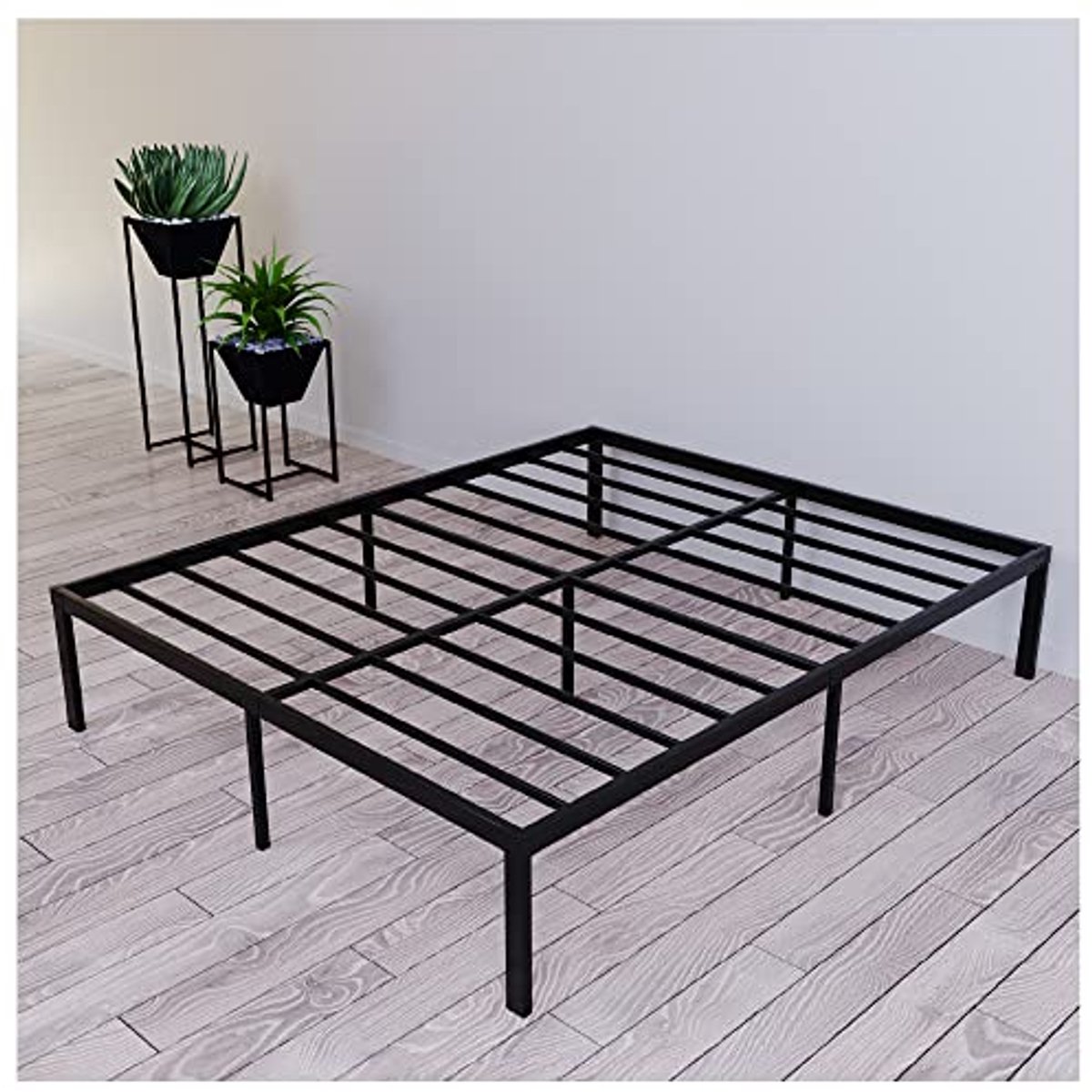 Metalen Bedbasis voor Matras 160x200cm - Stevige Bedframe met Eenvoudige Montage en Ruimte voor Opslag