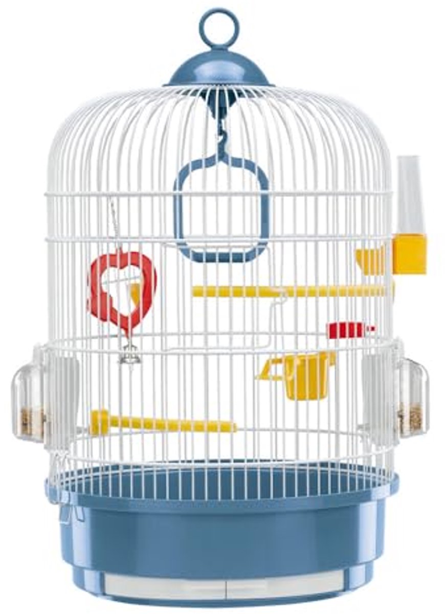 Robuuste Vogelkooi met Beweegbare Platen en Accessoires