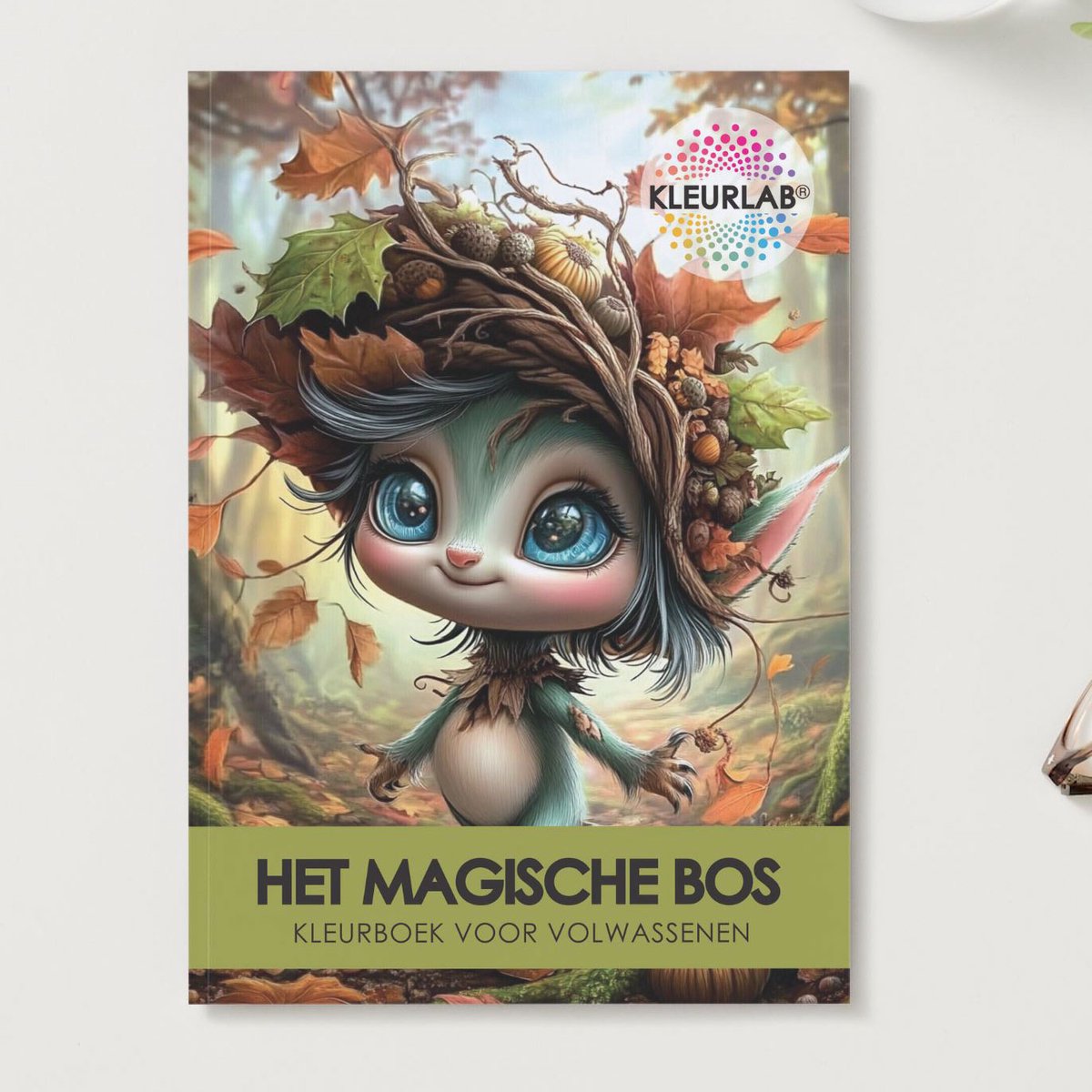 KleurLab® - Het Magische Bos - Kleurboek voor Volwassenen - Fantasy - Natuur - Dieren - 48 A4 Kleurplaten - Enkelzijdig Bedrukt — afbeelding 5