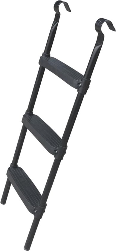 Etan® Trampolineladder - Geschikt voor framehoogte van 70-90 cm - Gegalvaniseerd Staal & Kunststof - Stevig & Roestvrij