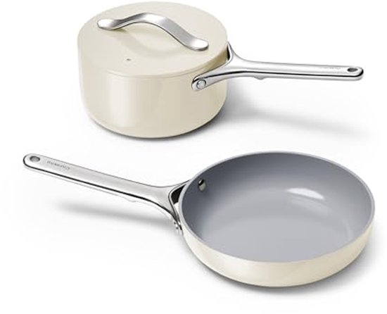 naturepan DiamondTitan Keramische Pan 20cm, Antiaanbak Koekenpan voor Alle Soorten Kookplaten,Zonder PTFE PFAS PFOA, Ovenbestendig, Vaatwasserbestendig met Koelblijvende Steel (Grijs