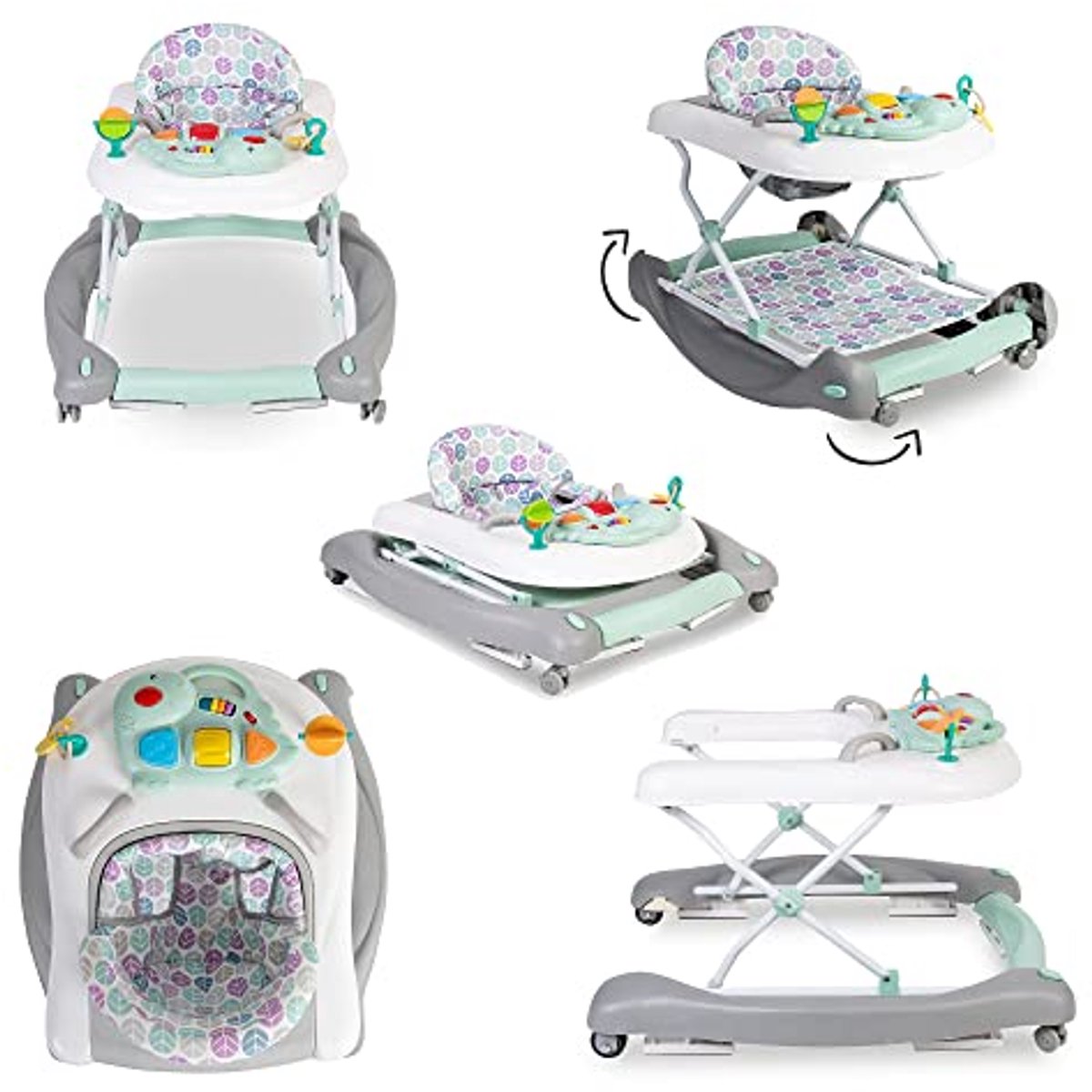 Image of 3-in-1 Wandelaar, Rocker en Push Along voor Baby's - Aqua