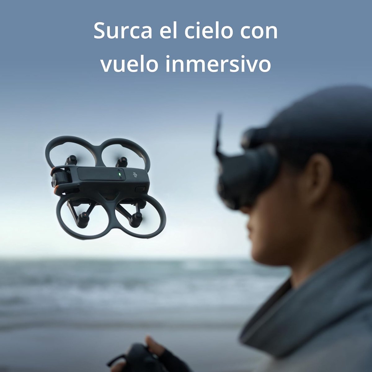 Indsutrialhome Avata 2 Fly More Combo (1 Batterij) – FPV Drone met 4K Camera, Propellerbescherming, Flips/Rollen met Eén Knop, POV Content Camera Drone – Inclusief Goggles 3 en RC Motion 3