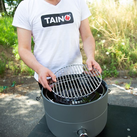 TAINO Grill-to-Go - draagbare gasgrill campinggrill grijs — afbeelding 4