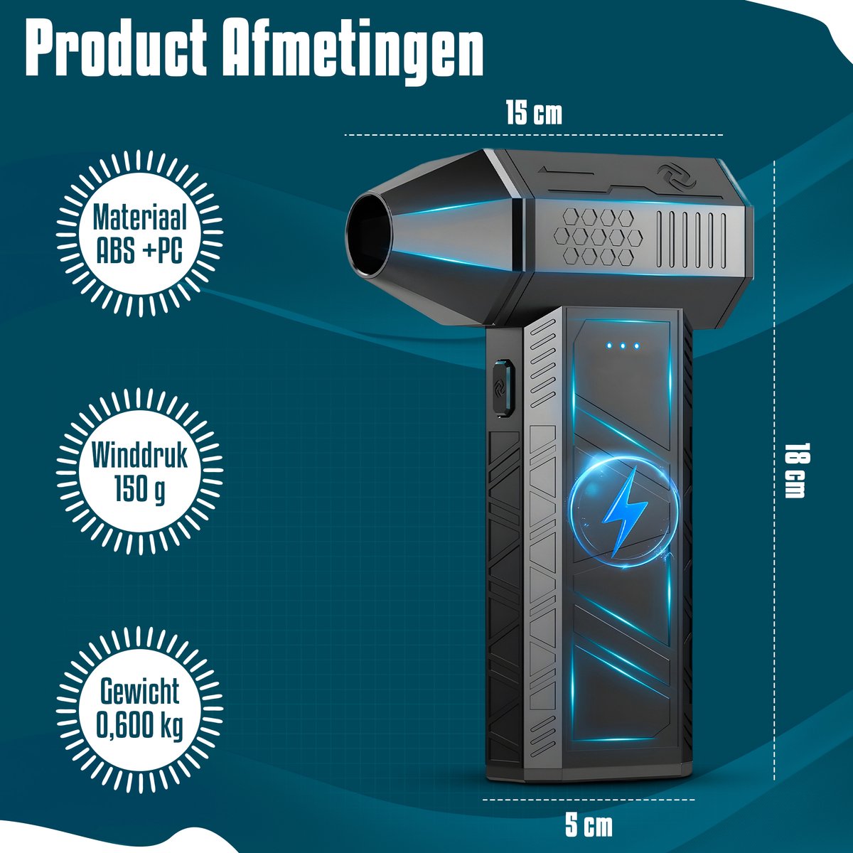 X3 Mini Fan Windsnelheid Borstelloze Motor Draagbare Lucht Ventilator