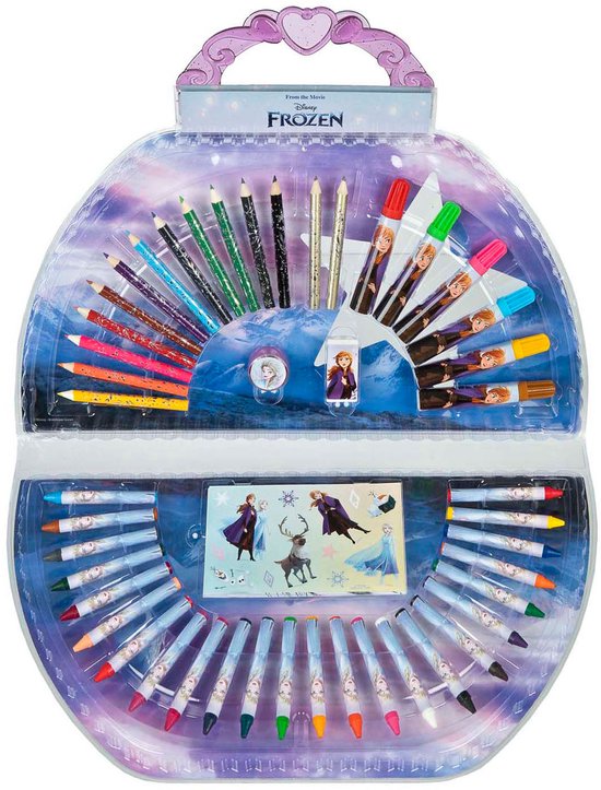 Frozen kleurkoffer 51-delig