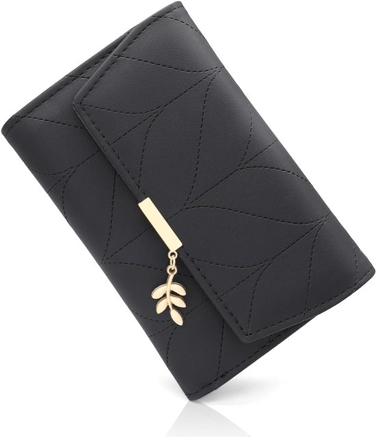 Portefeuille Femme Compact En Cuir Rouge Fait Main - Cadeau Qualité France