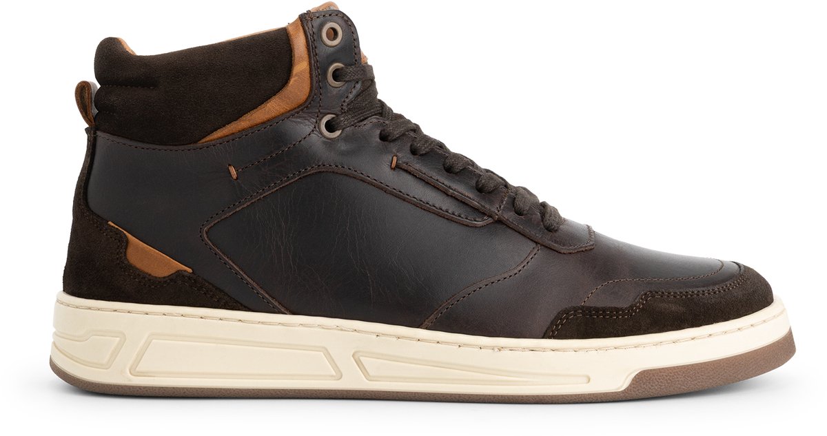 Travelin' Durham Heren - Hoge sneakers - Leer - Donkerbruin