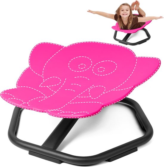 TERRAMUS Olifant balansspeelgoed Draaistoel Roze 360 ...