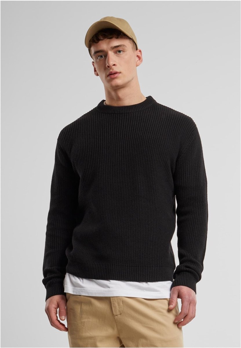 Urban Classics Rib Basic Sweater/trui XL Zwart