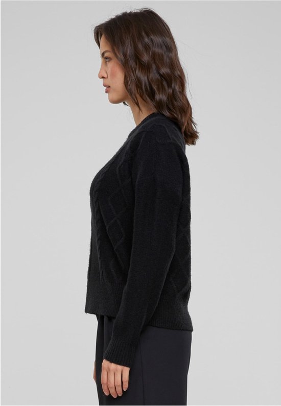 Urban Classics - Pull/pull en tricot Cabel - XS - Zwart