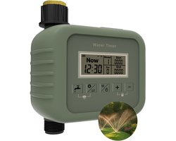 MMOBIEL Irrigatietimer voor Tuin - Automatische & Handmatige Bewateringscomputer met 9 Programma’s, Regensensor, Groot LCD-scherm & Kinderbeveiliging - Zonder App of WiFi - voor Tuin & Gazon