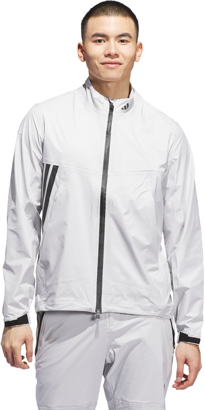 adidas Performance Ultimate365 Tour CLIMAPROOF+ Jack met lange ritssluiting - Heren - Grijs- L
