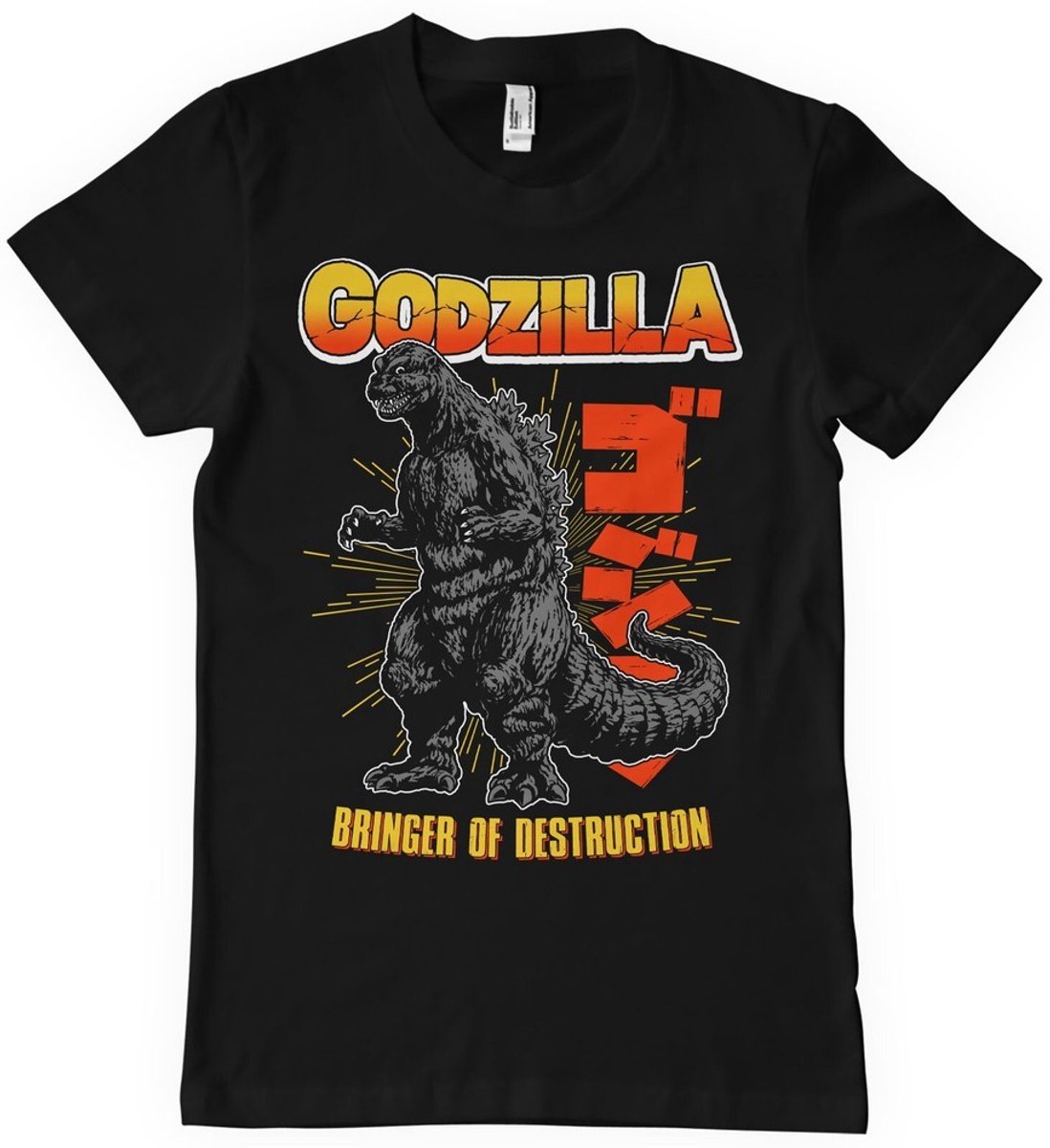 Godzilla - Bringer Of Destruction T-Shirt Black-4XL