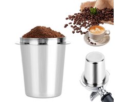 58 mm RVS Koffie Doseringbeker – Espresso Dosing Cup – Barista Accessoire – Geschikt voor 58 mm Espressomachine – Zilver