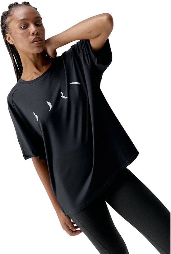 Foto: Born living yoga vero t shirt met korte mouwen zwart l vrouw