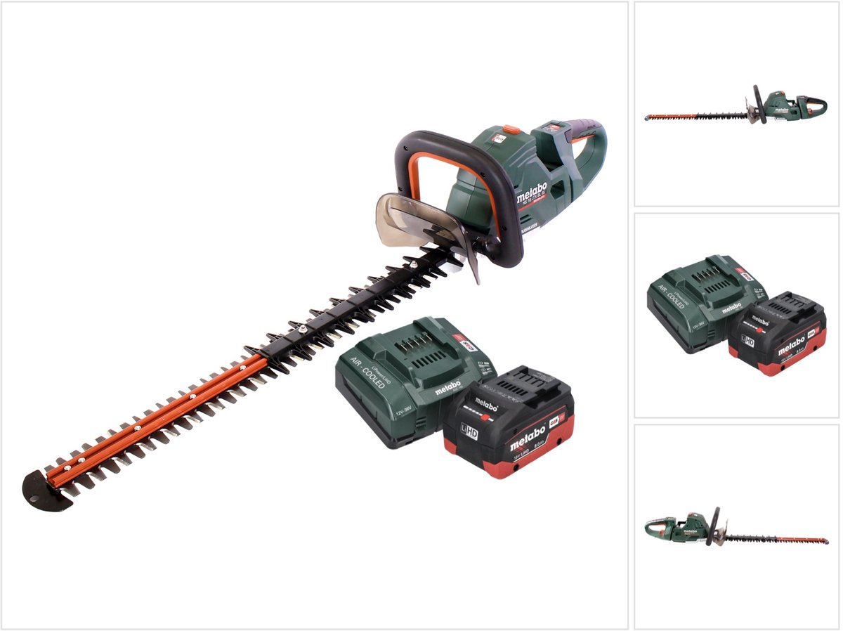Metabo HS 18 LTX BL 65 accu heggenschaar 18 V 60 cm borstelloos + 1x accu 8.0 Ah + lader