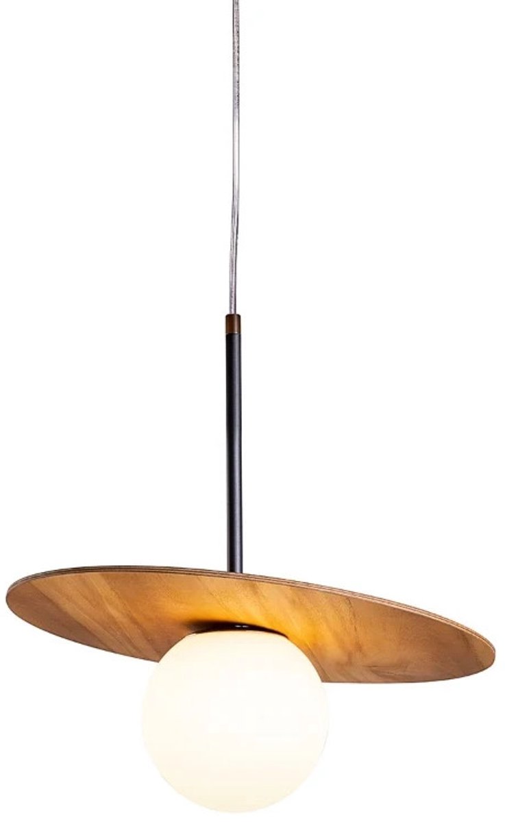 Accord Houten LED Hanglamp Orbit | 1X E27 Max 40W | Teak