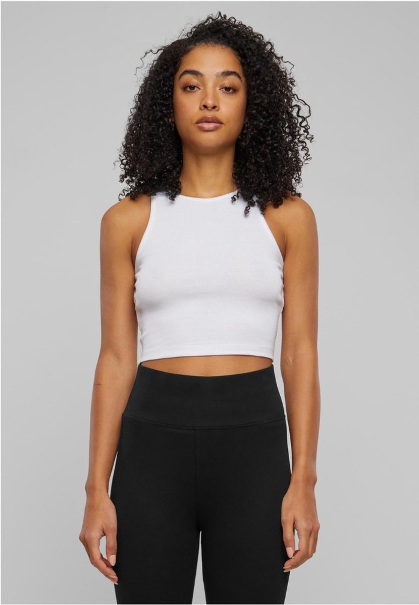 Urban Classics Organic Rib Crop top 4XL Wit