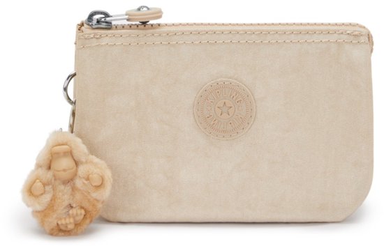 Portefeuille Kipling Creativity S pour femme - Beige pailleté