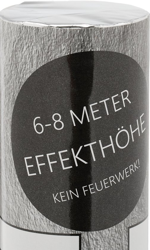 Relaxdays 10x canon à confettis 40 cm - papier - biodégradable - party popper argent