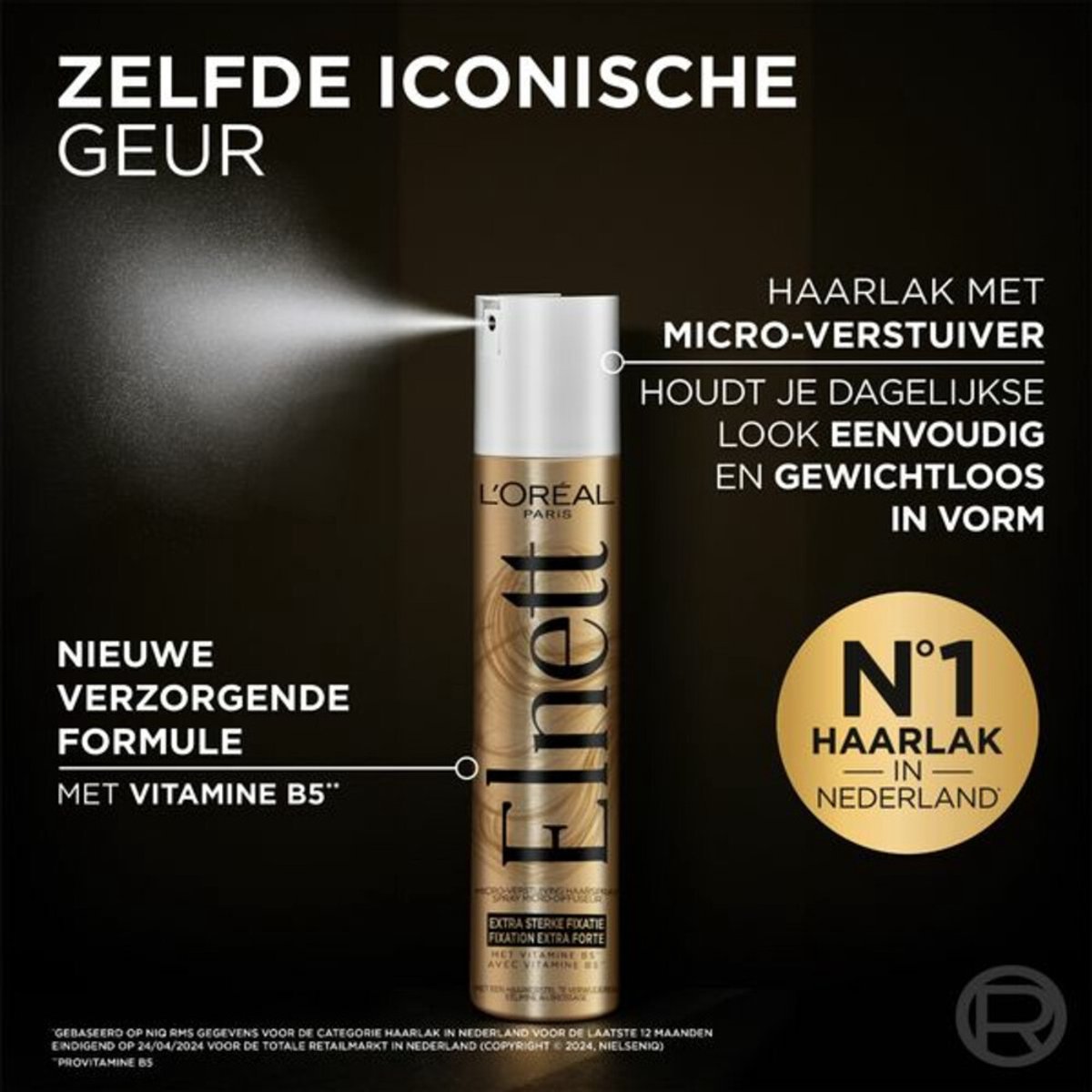 L'Oréal Elnett Haarspray Extra Sterke Fixatie - 3 x 300 ml - Voordeelverpakking