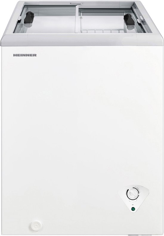 Heinner HSF-M84WHC Vrieskist – 84 L – Schuifglasdeksel – Convertible (Vriezer/Koelkast) – Snelvriesfunctie – Wit – 5 Jaar Garantie