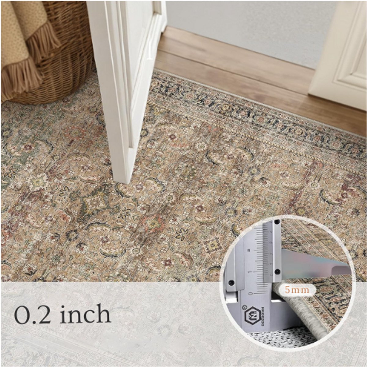 PureCozy Vloerkleed voor woonkamer, 200 x 300 cm, groot, pluizig