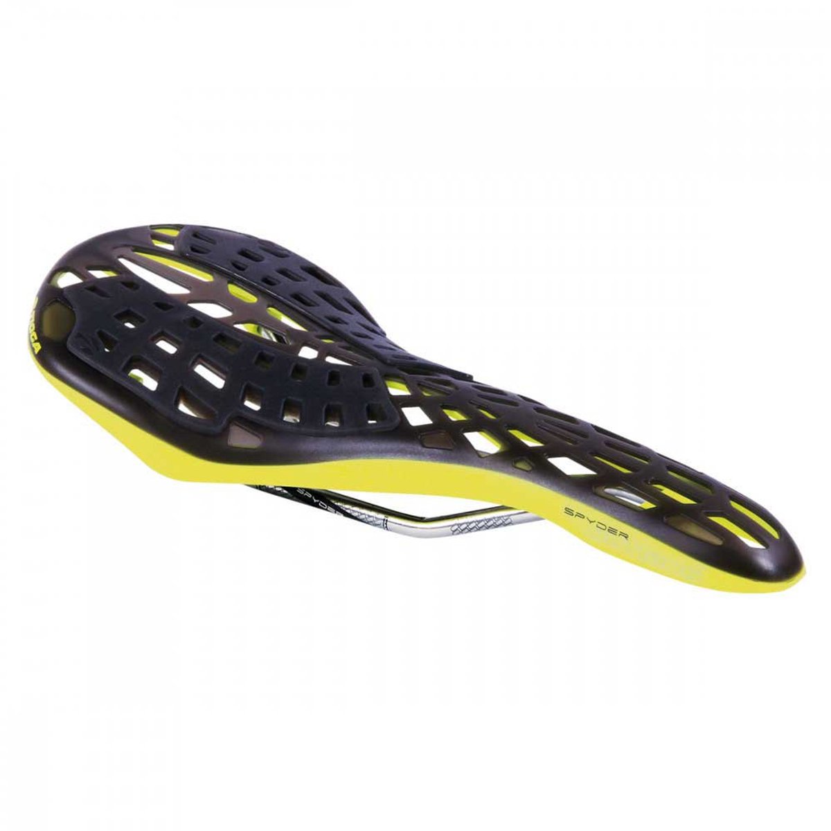 Tioga Spyder Outland Ti Zadel Geel 125 mm Man,Vrouw