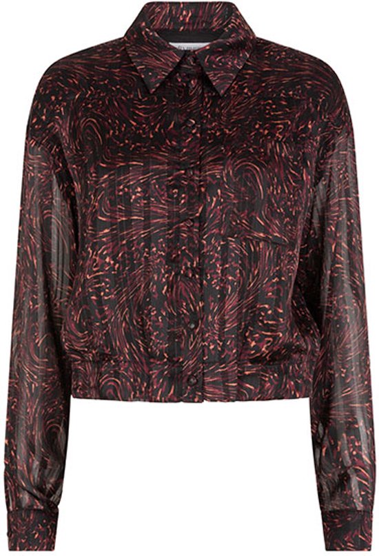 Lofty Manner Blouse Blouse Astrid Swirl Print Dames Maat - S
