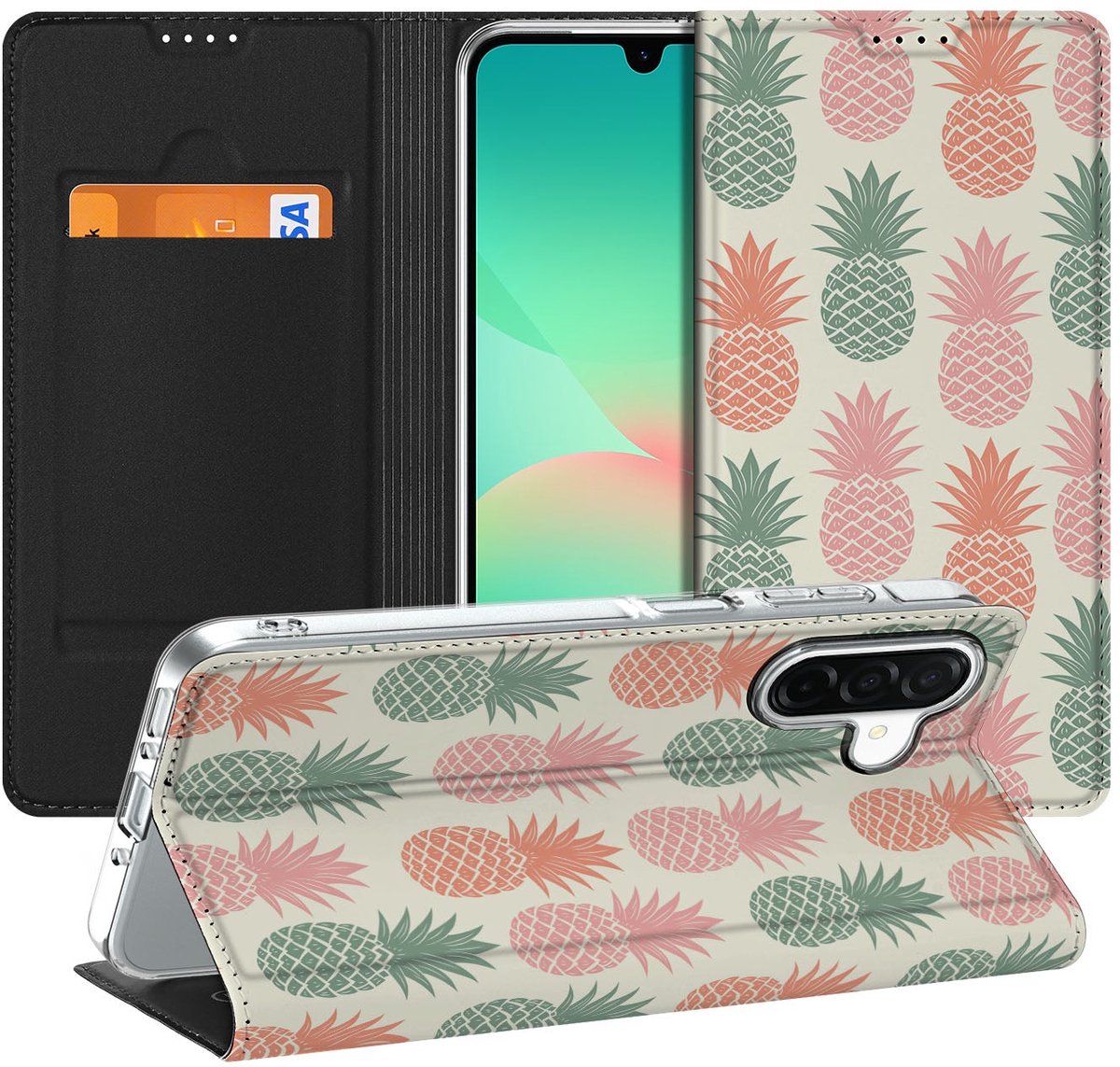 Samsung Galaxy A26 Flip Style Cover Ananas