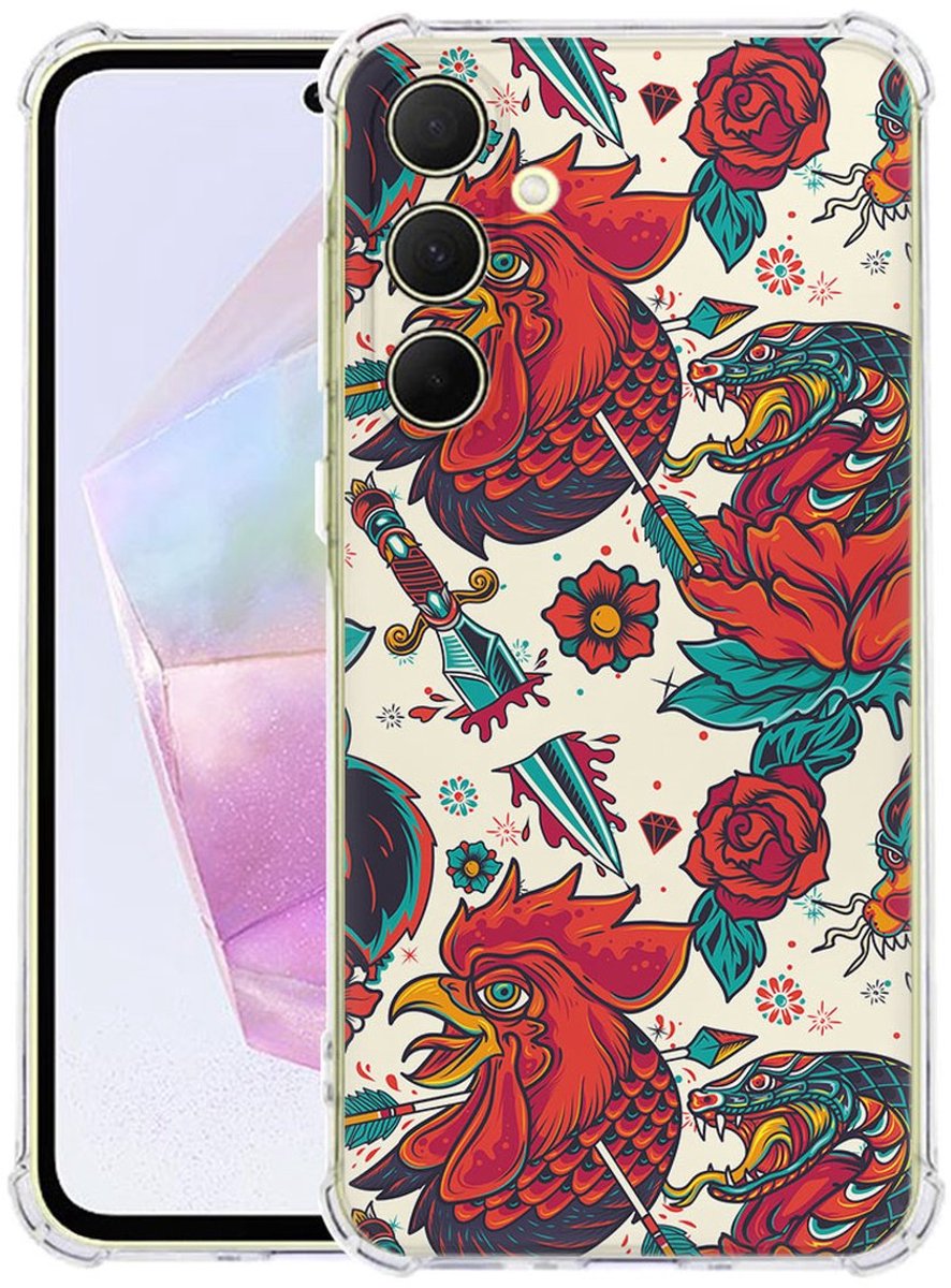 Samsung Galaxy A56 Hoesje - Old Skool TPU Antishock