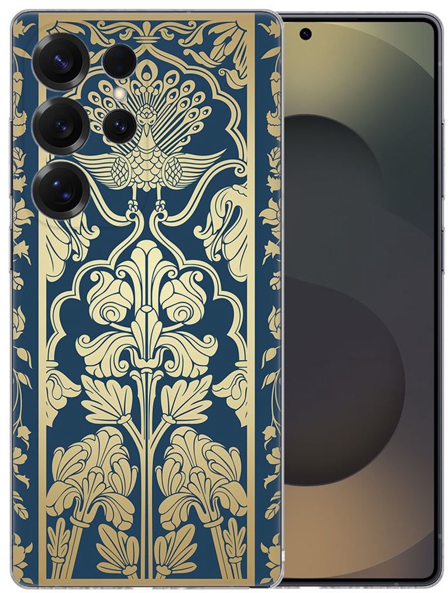 TPU Hoesje Samsung Galaxy S25 Ultra - Beige Flowers Backcover