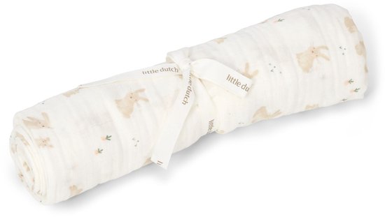 Swaddle - Wit - 120 cm - Newborn Naturals - Baby Bunny