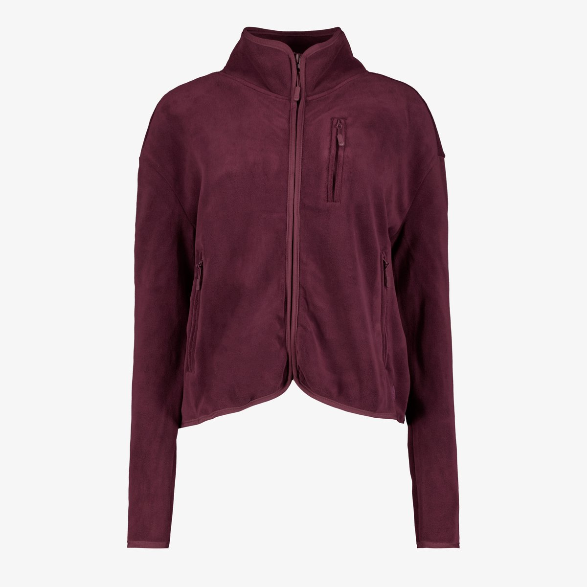 Mountain Peak dames outdoor fleece vest bordeaux - Rood - Maat XXL