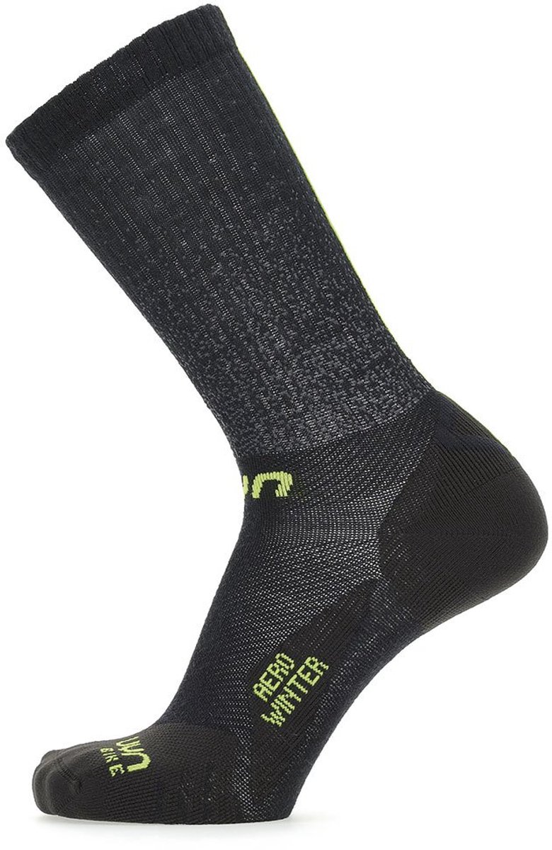 Uyn Cycling Aero Winter Sokken Zwart EU 39-41 Man