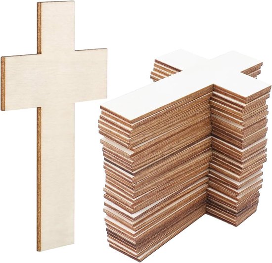 100 stuks natuurlijke houten plakjes blanco ronde houten schijven