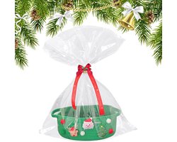 Kerstpakketten | Feestelijke Kerst Partij Manden,Opbergmand Traktaties Doos Voor Verjaardag Feestdagen Housewarming