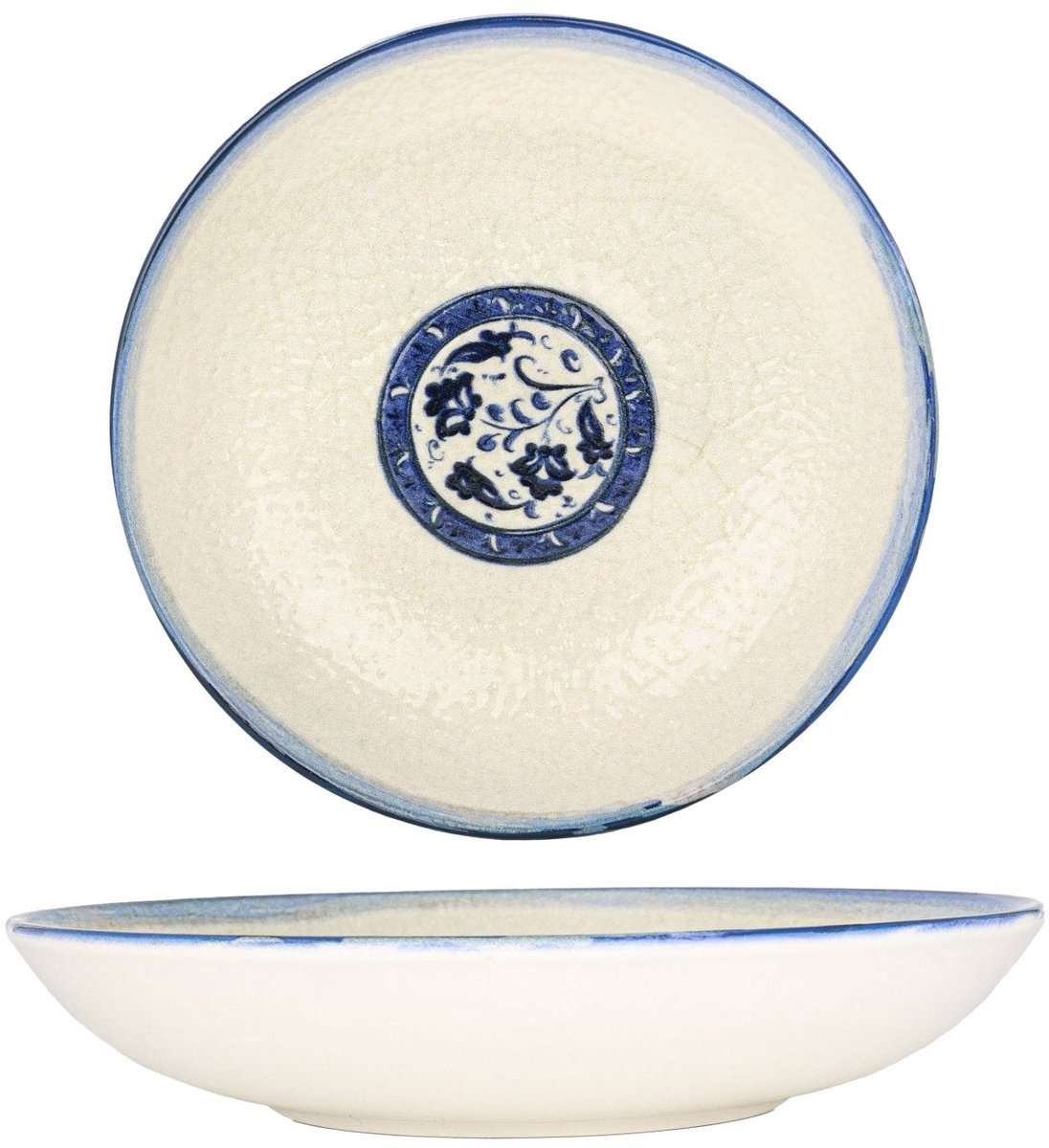 Bonna Diepbord - Esnaf - Porselein - 23 cm (1000cc) - set van 6