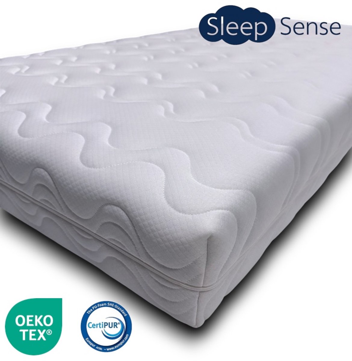 Sleep Sense® - matras 140x200 - circa 15 cm - Koudschuim - HR60 - premium afritsbare hoes - Oekotex Certipur gecertificeerd - 100% veilig